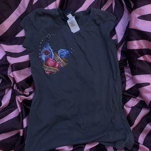 Grey and Pink Harley Davidson rhinestone shirt